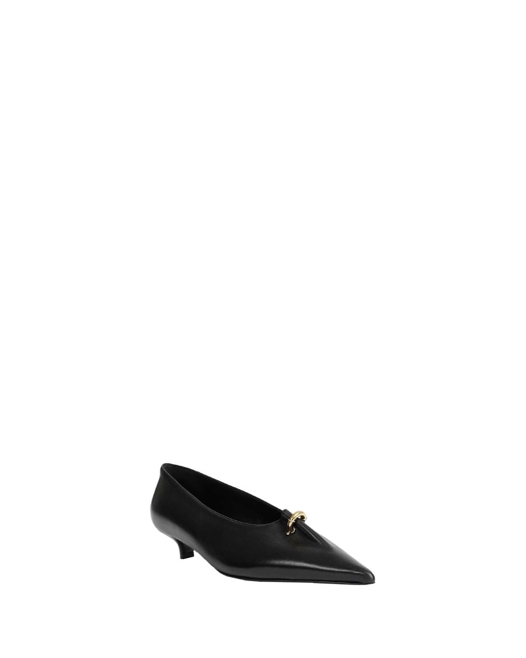 Totême  Black Pierced Nappa Pumps