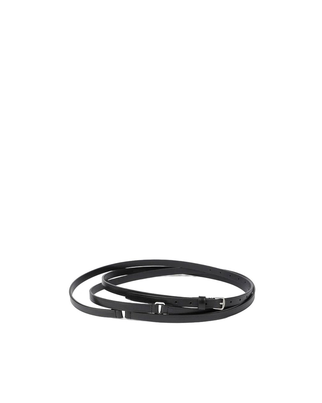 Ann Demeulemeester Black Kepa Wrap Leather Belt for men