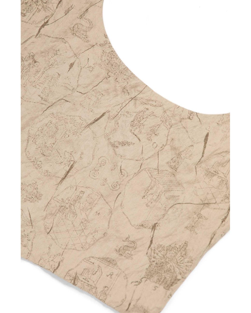 Ziggy Chen Natural Digital Print Sailor Scarf for men