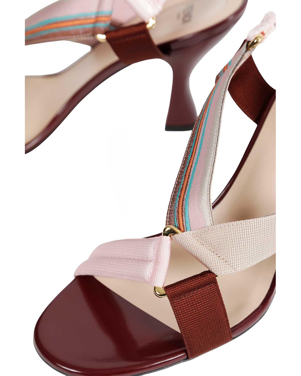 Fendi Pink Colibri Sandals