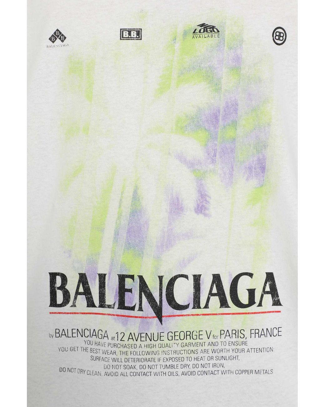 Balenciaga White The Window Medium Fit T-Shirt