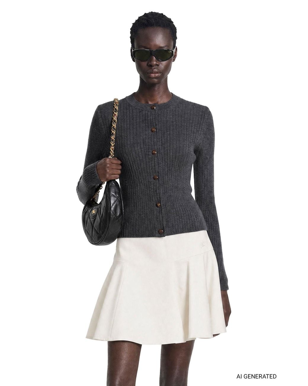 Burberry Black Cashmere Cardigan