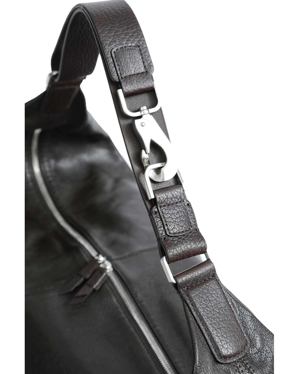 Lemaire Black Large Quiver Clip Bag