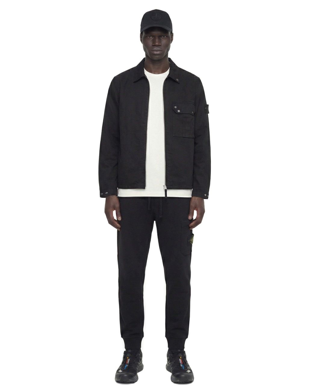 Stone Island Blue Denim Overshirt for men