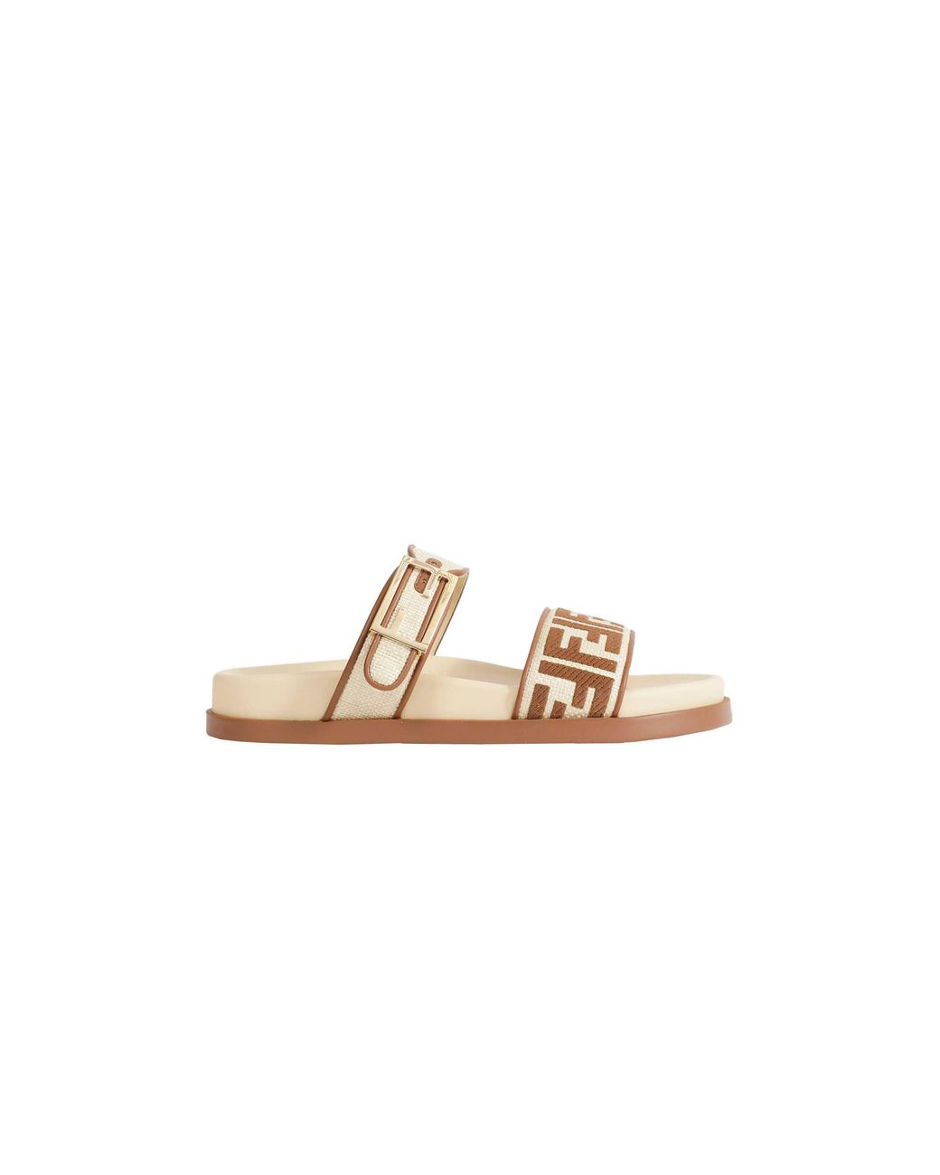 Fendi Metallic Feel Sandals