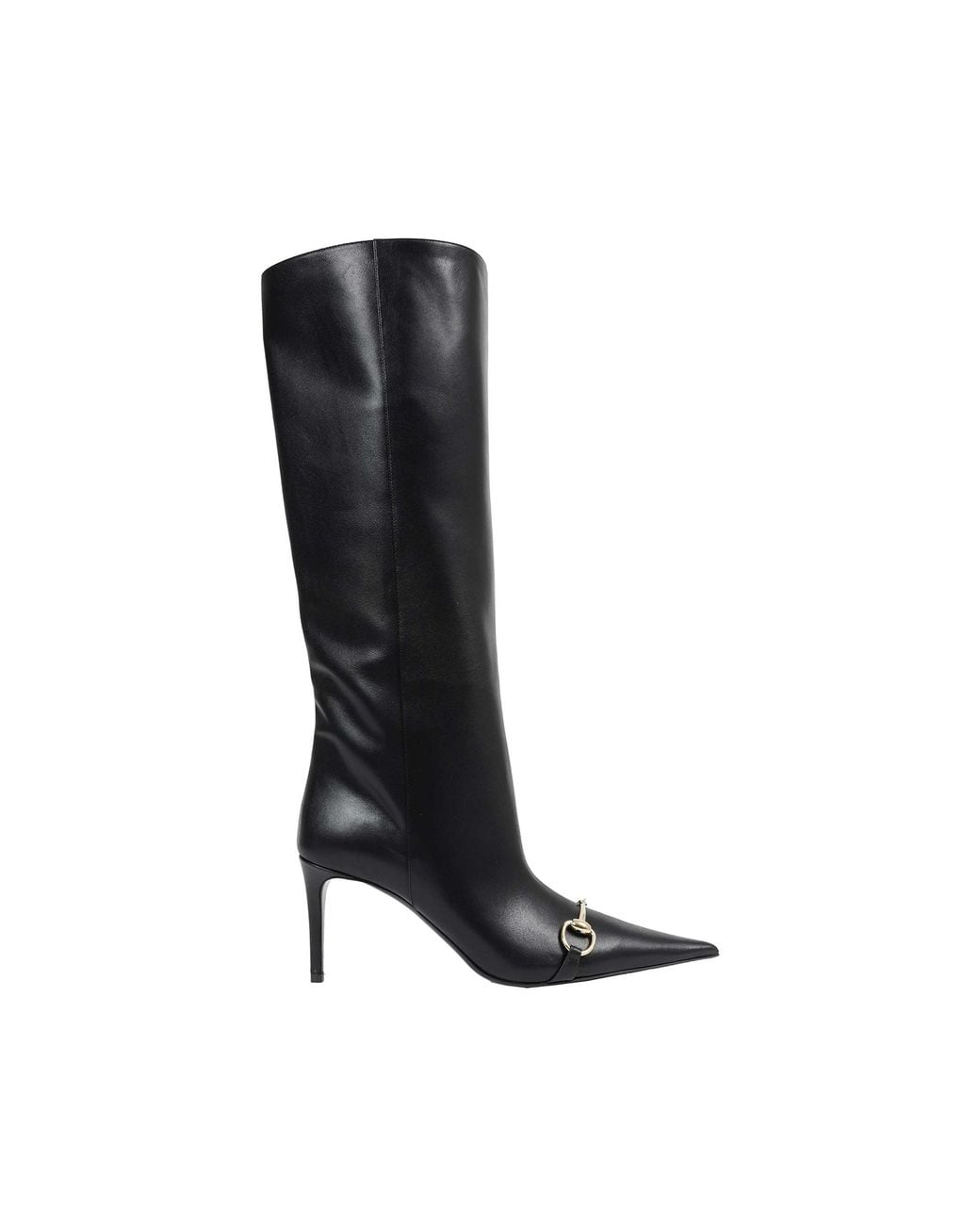 Gucci Black Donna Leather Boots