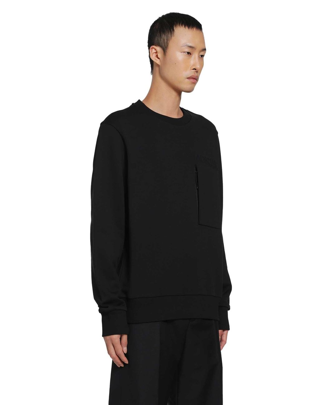 Moncler Black Logo Sweatshirt for men
