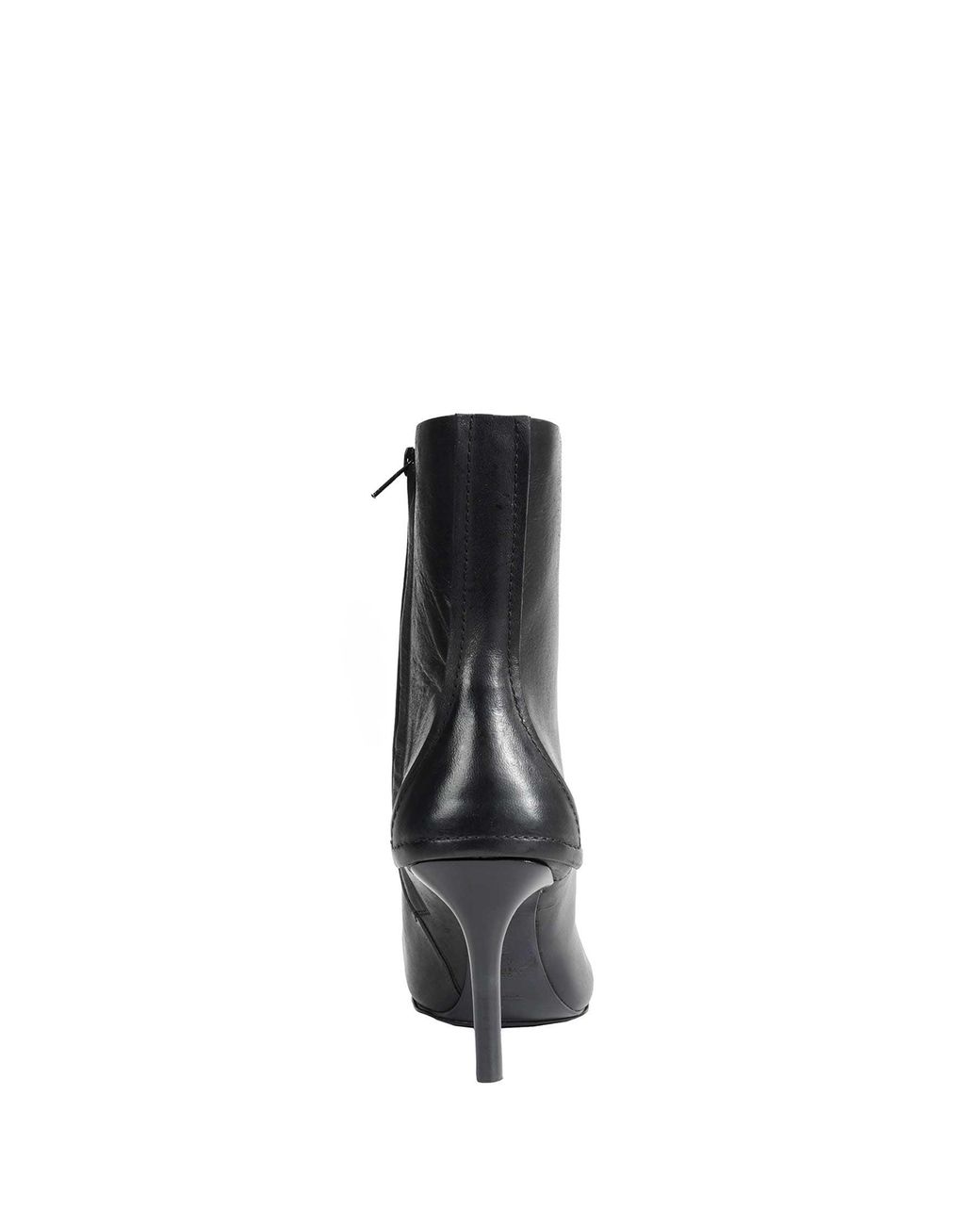 Capasa Black Nappa Leather Ankle Boots