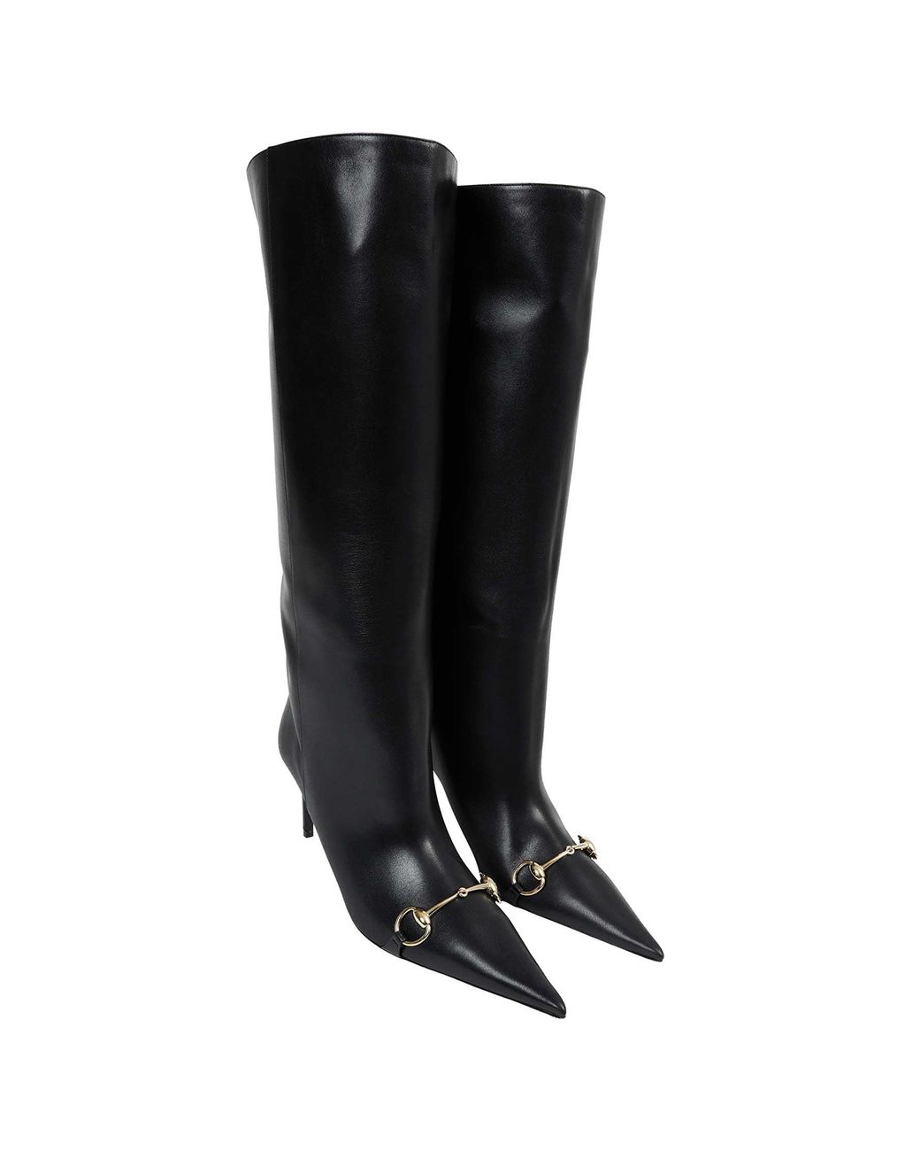 Gucci Black Donna Leather Boots