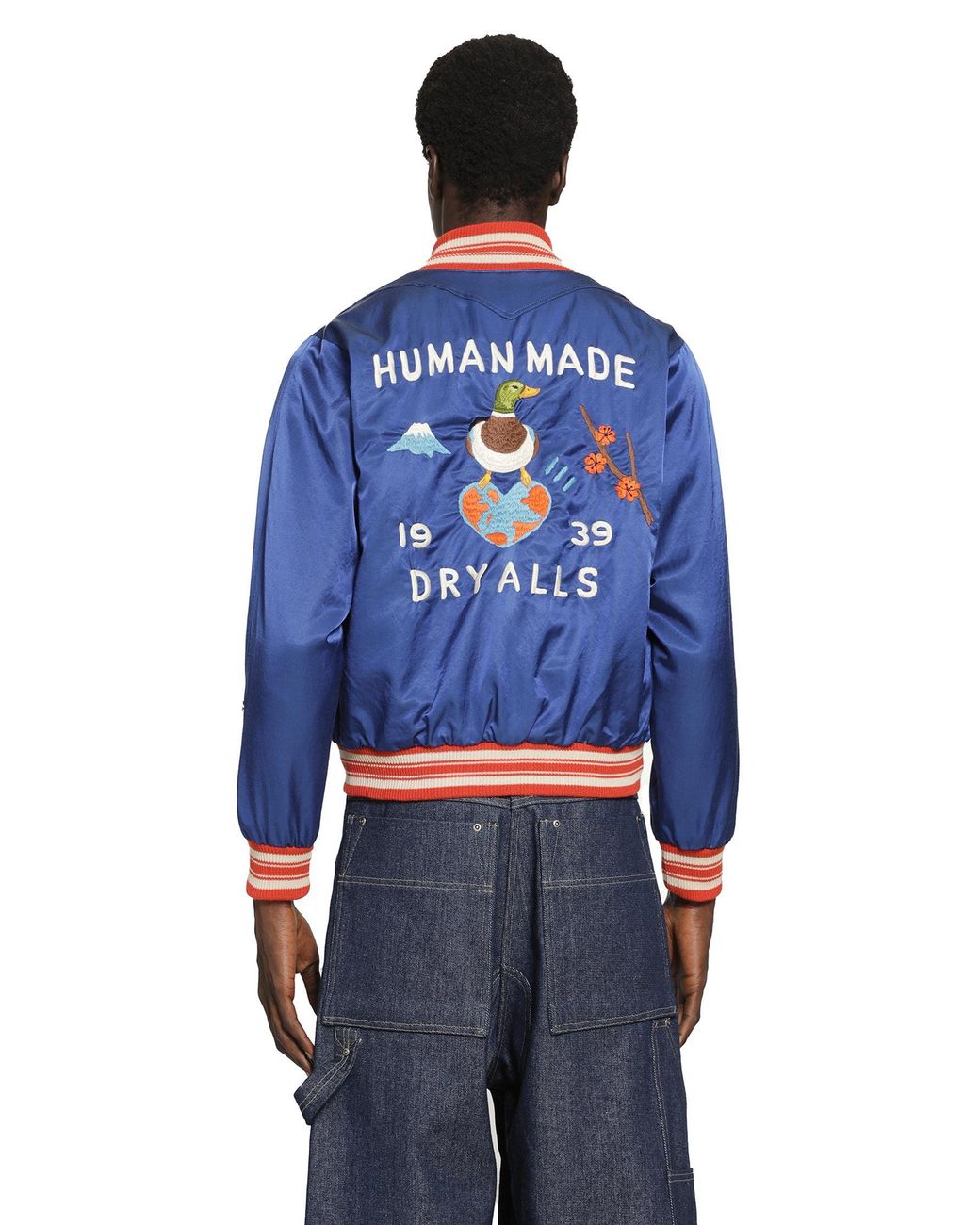Human Made Blue Satin Jacket for men