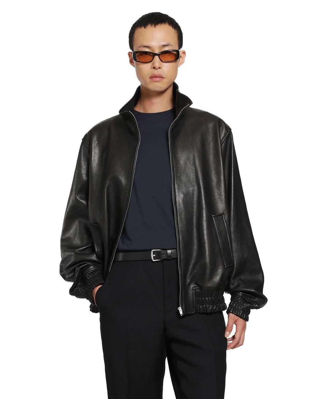 Valentino Black Leather Jacket for men