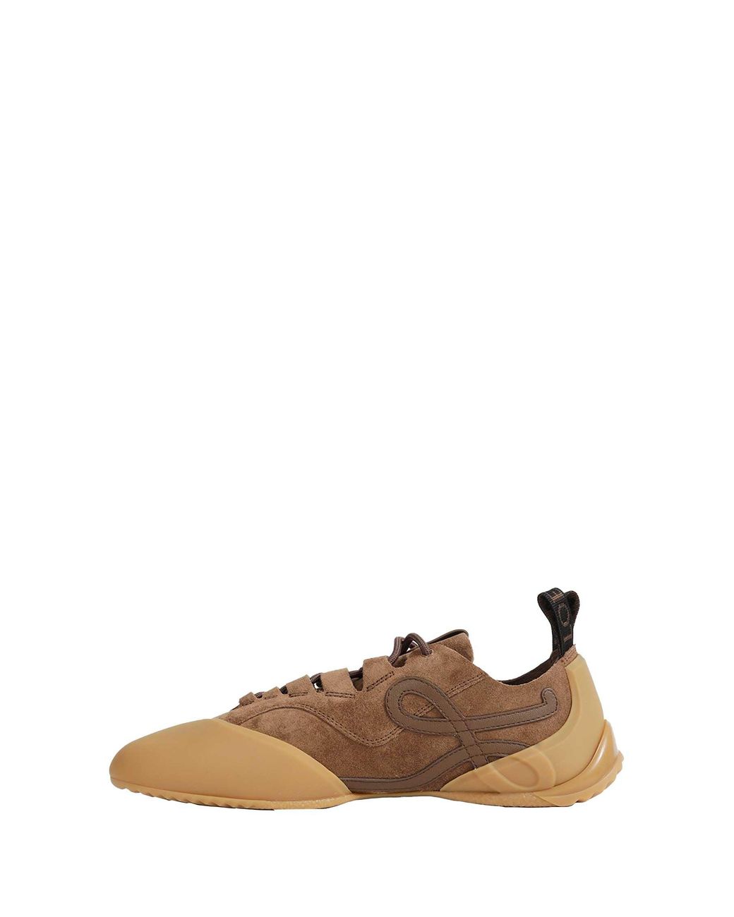 Loewe Brown Suede Grip Sneakers