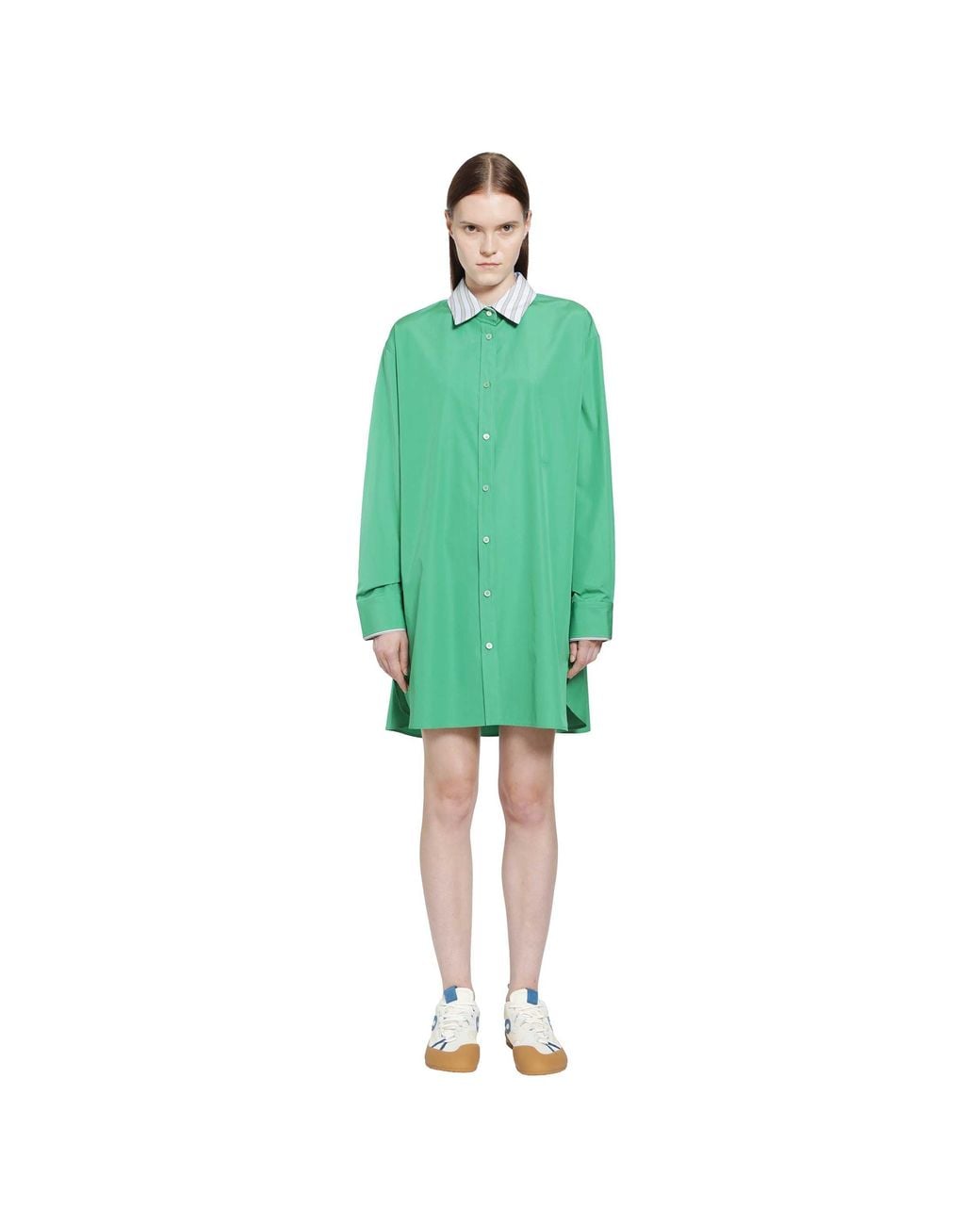 Loewe Green Shirt Dress
