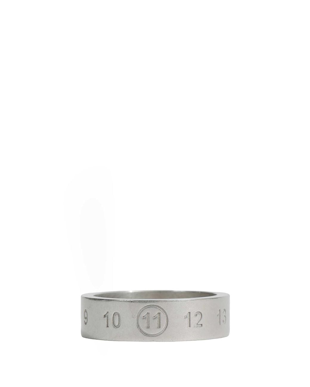 Maison Margiela Gray Numeric Ring 6.5 Mm for men