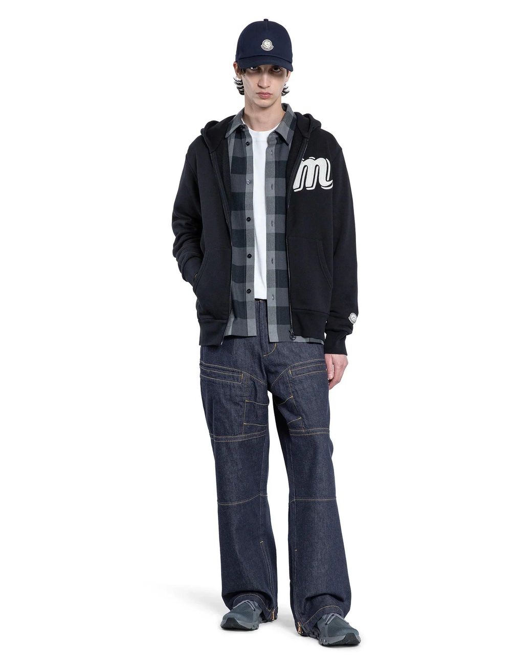 Moncler Genius Blue Mercedes-Benz By Nigo Collaboration Zip-Up Hoodie for men