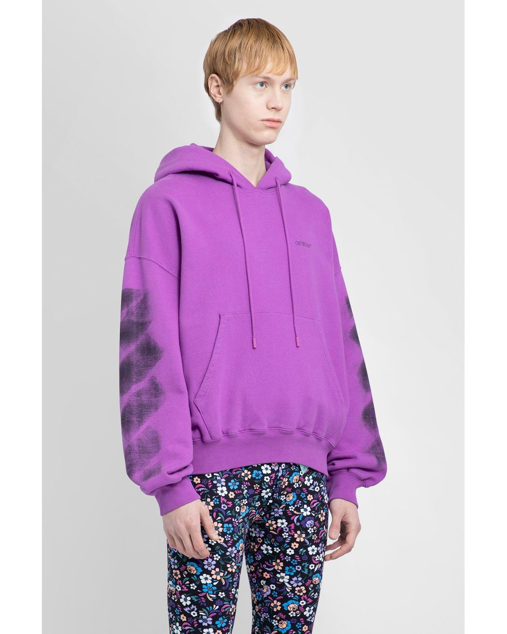 Off white sales hoodie purple