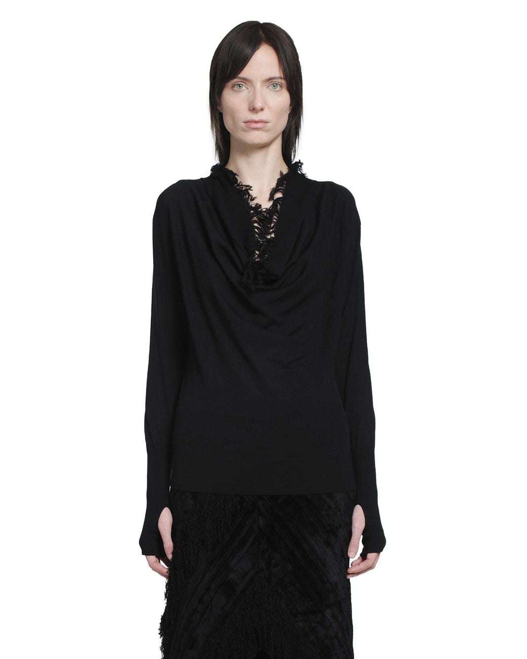 YA YI Black Cuenca Sweater