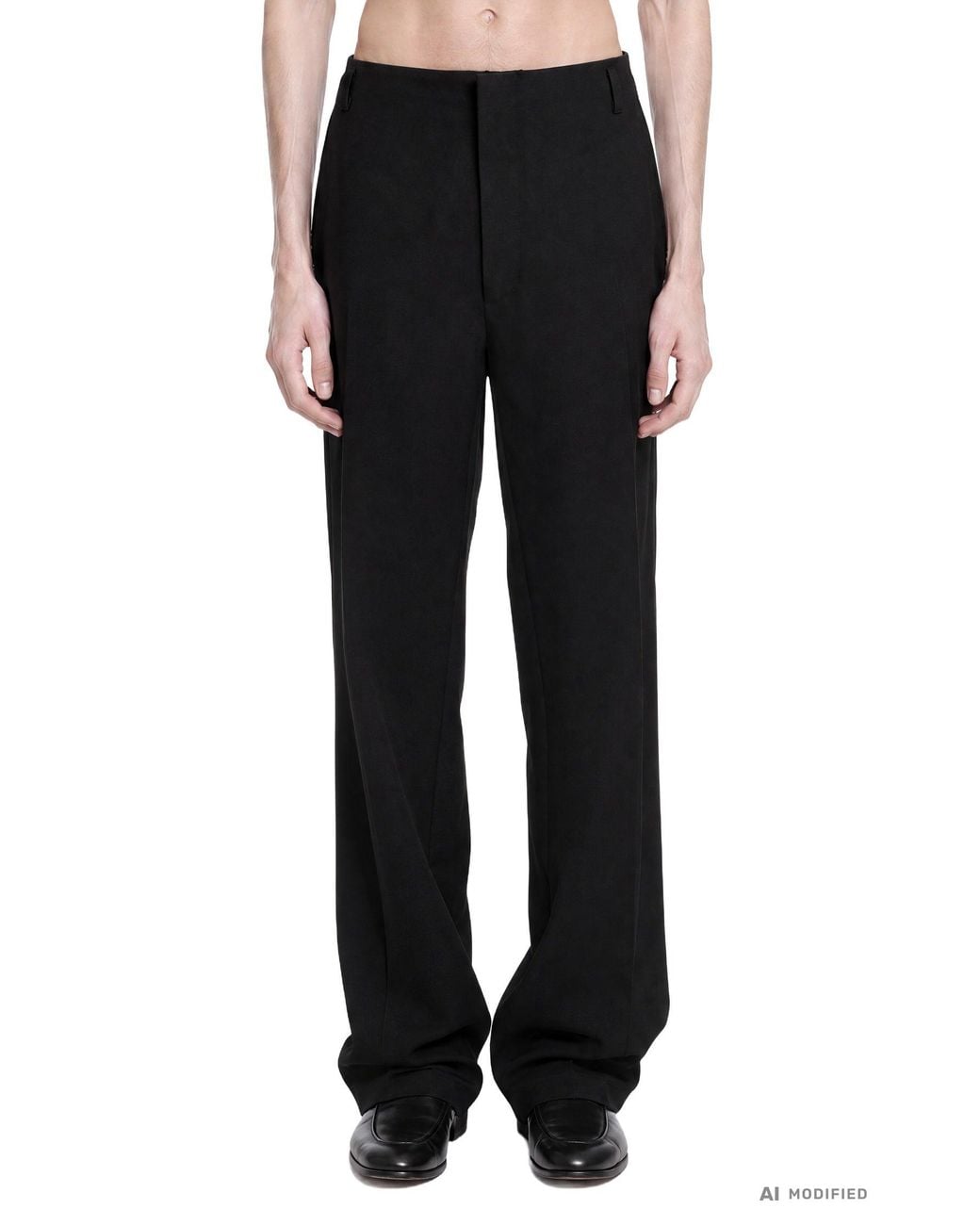 Tom Ford Black Dropped Waist Evening Pants for men