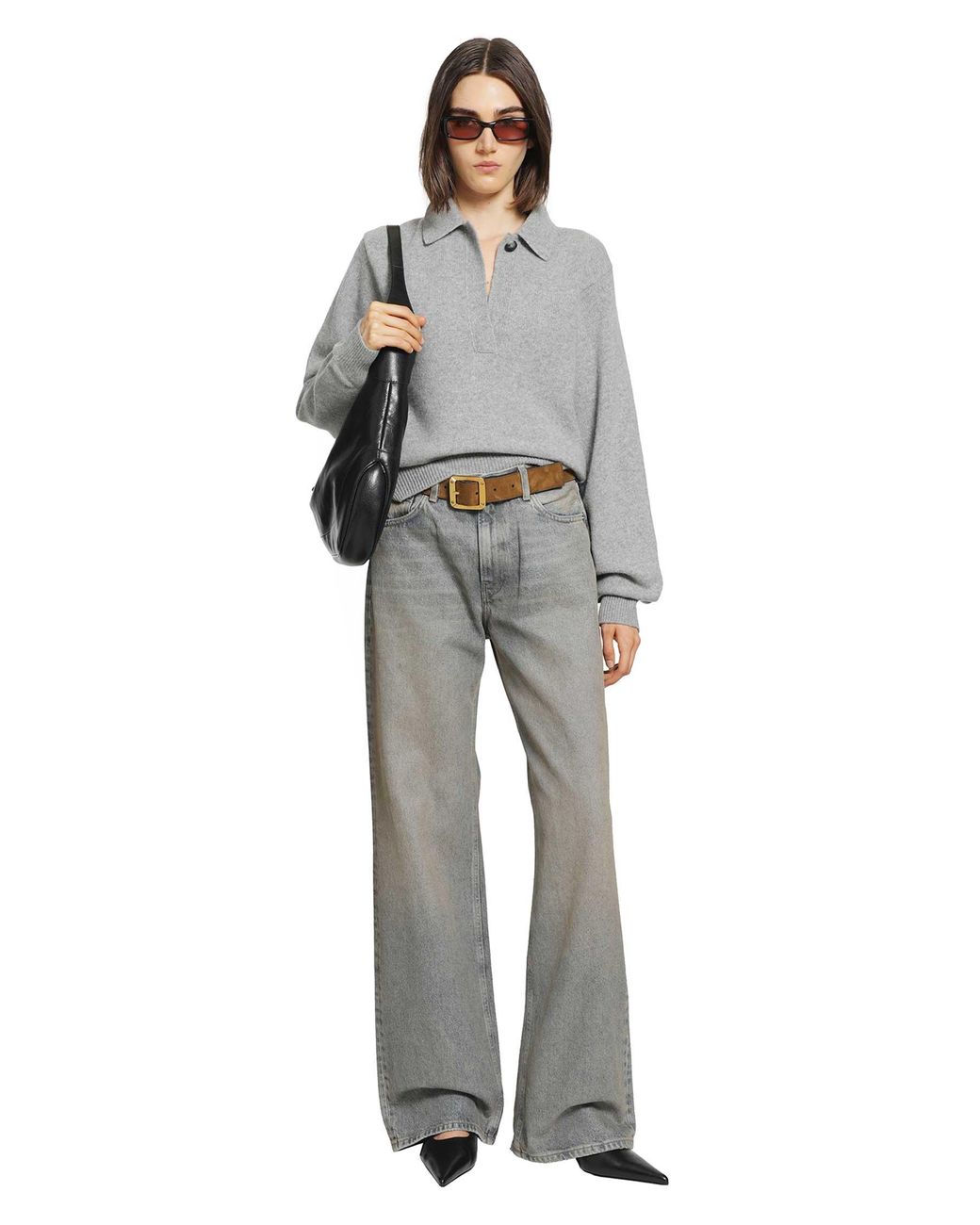 Haikure Gray Ash Relaxed Sweater