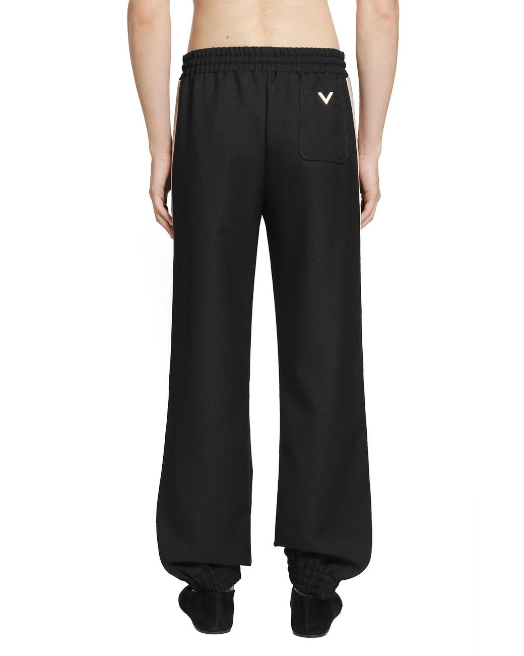 Valentino Black Vlogo Jersey Pants for men
