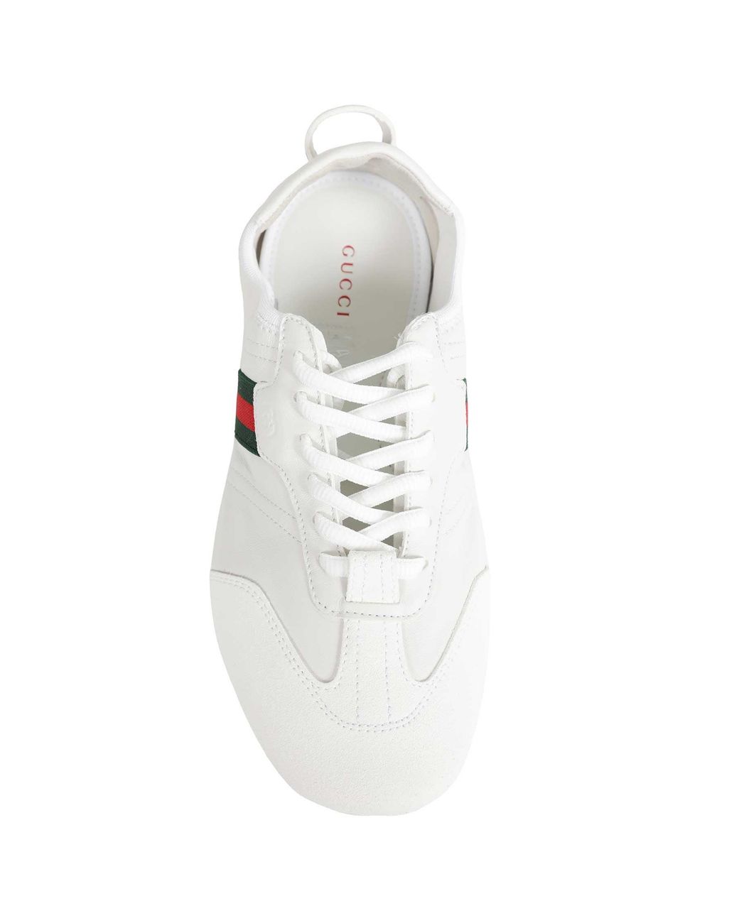 Gucci White Leather Sneakers