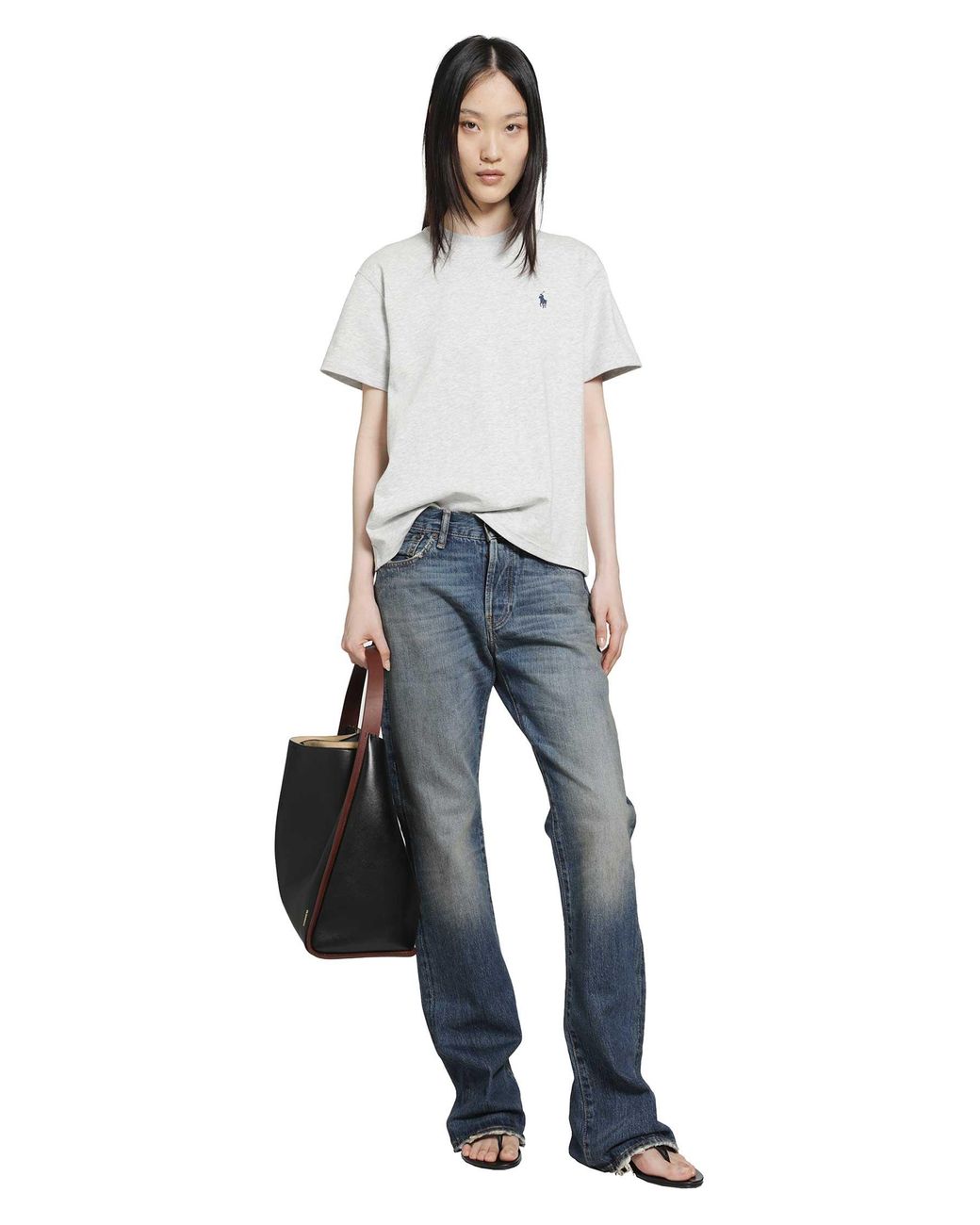 Polo Ralph Lauren White Pony Cotton Jersey T-Shirt