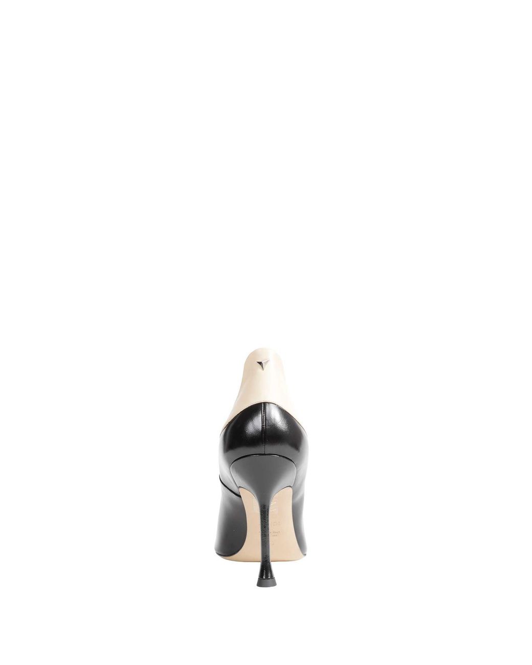 Fendi Black Nude Leather Court Shoes