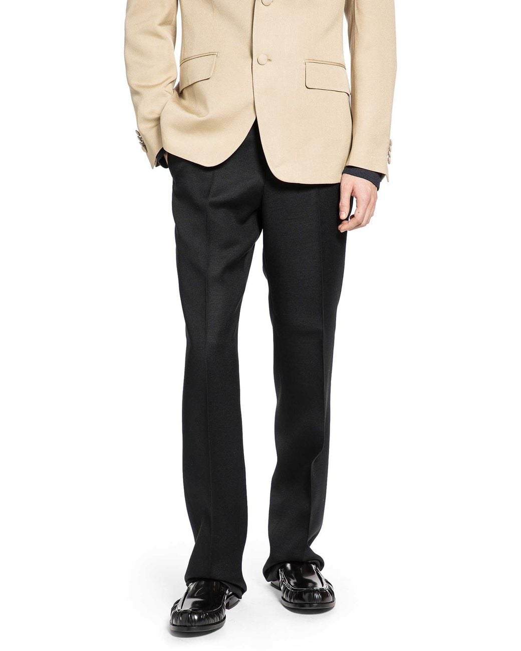 Lardini Black Ecovero Trousers for men