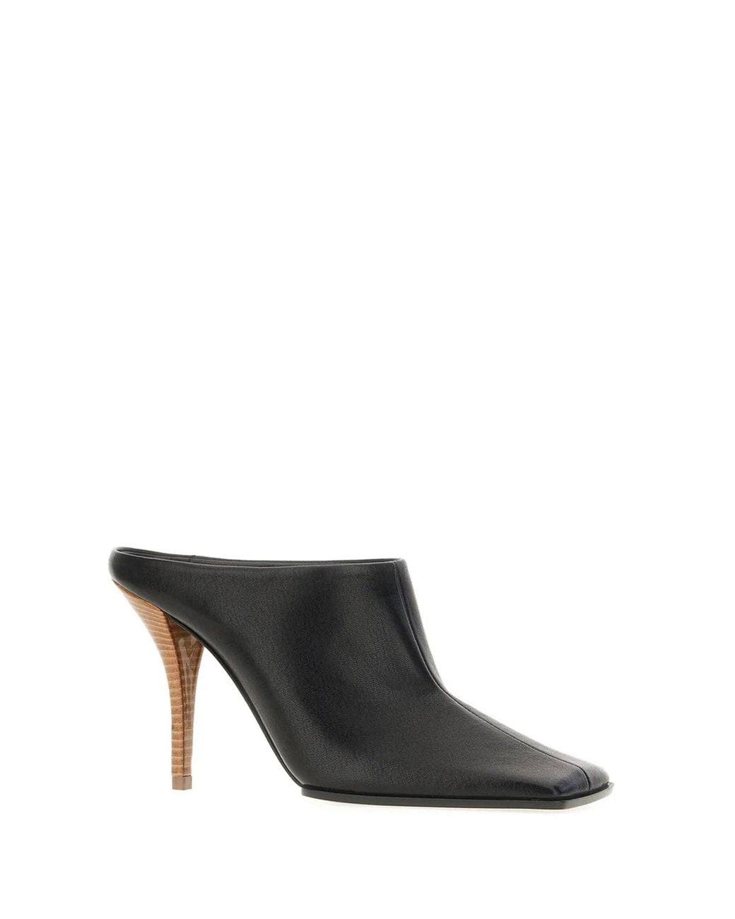 Alaïa Black Leather 90 Mules