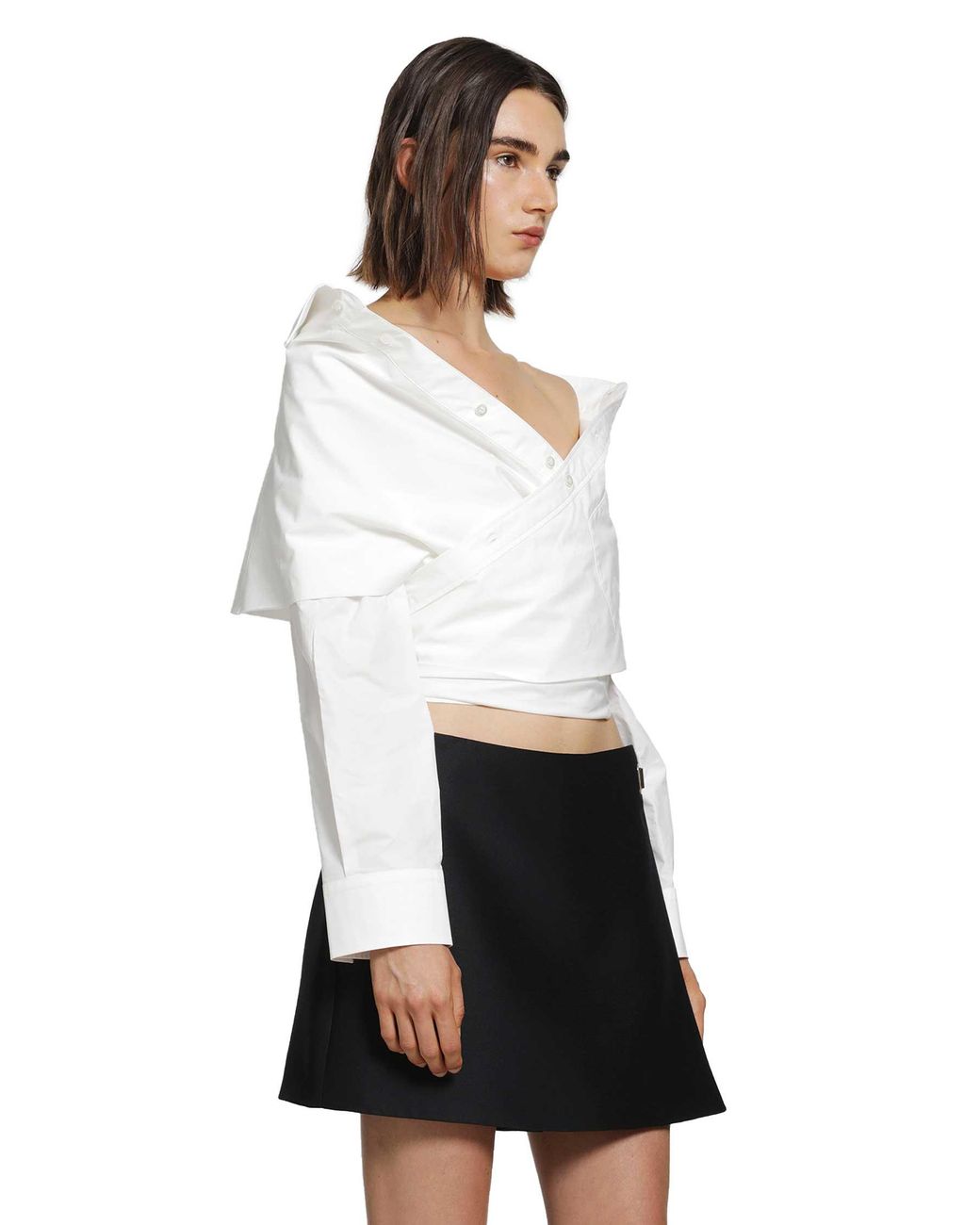 Balenciaga White Wrap Shirt