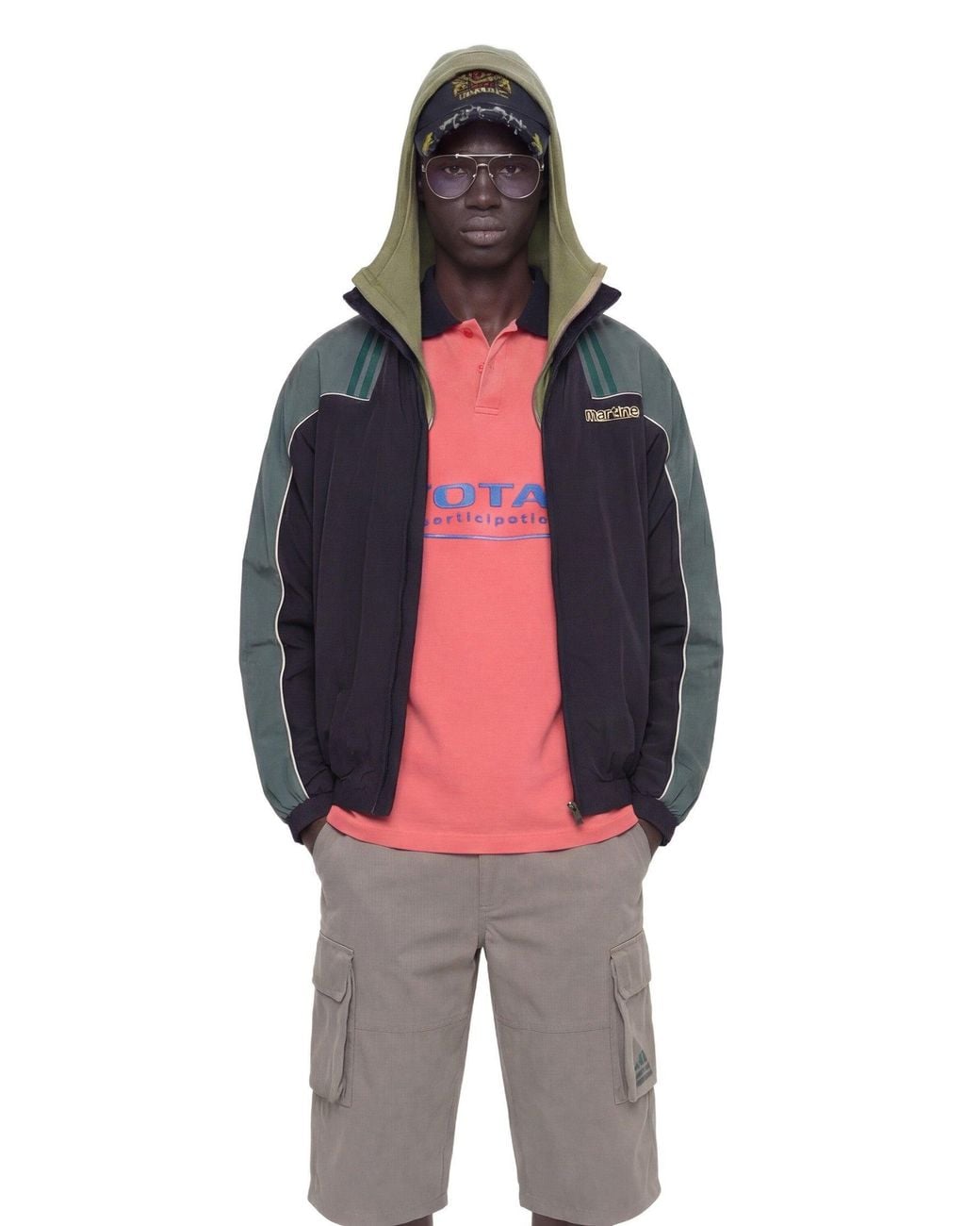 Martine Rose Black T-Lining Track Jacket for men