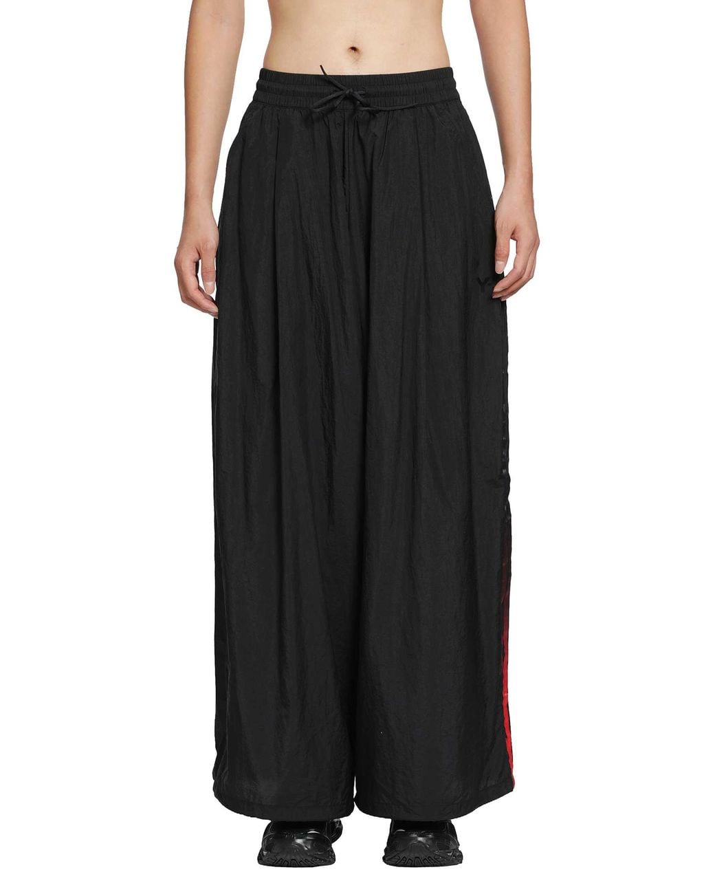 Y-3 Black Gradient 3-Stripes Wide Track Bottoms for men