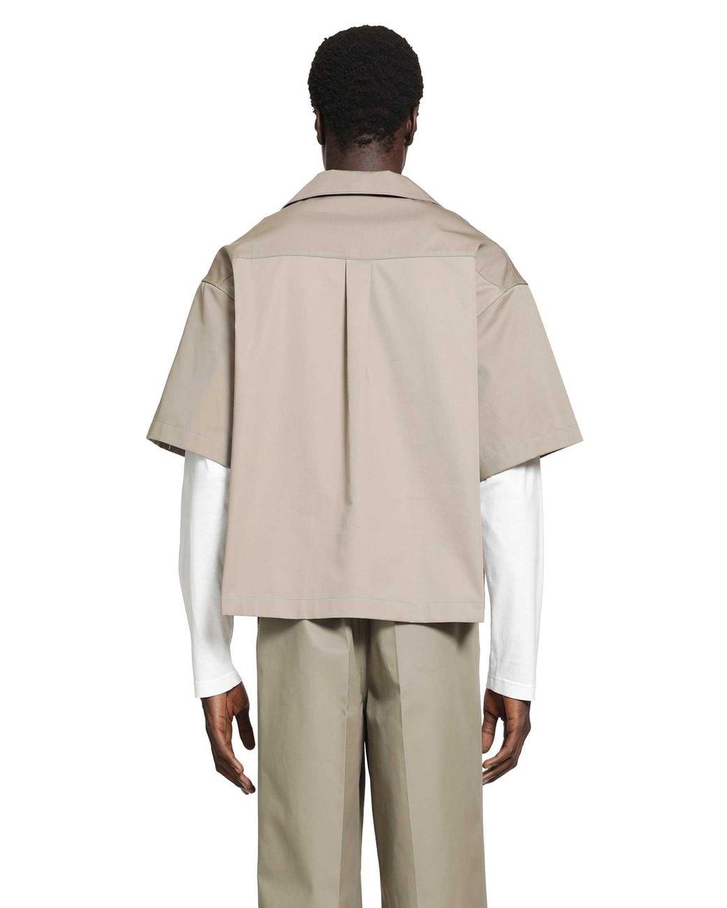 Balenciaga Natural S/S Bowling Shirt for men