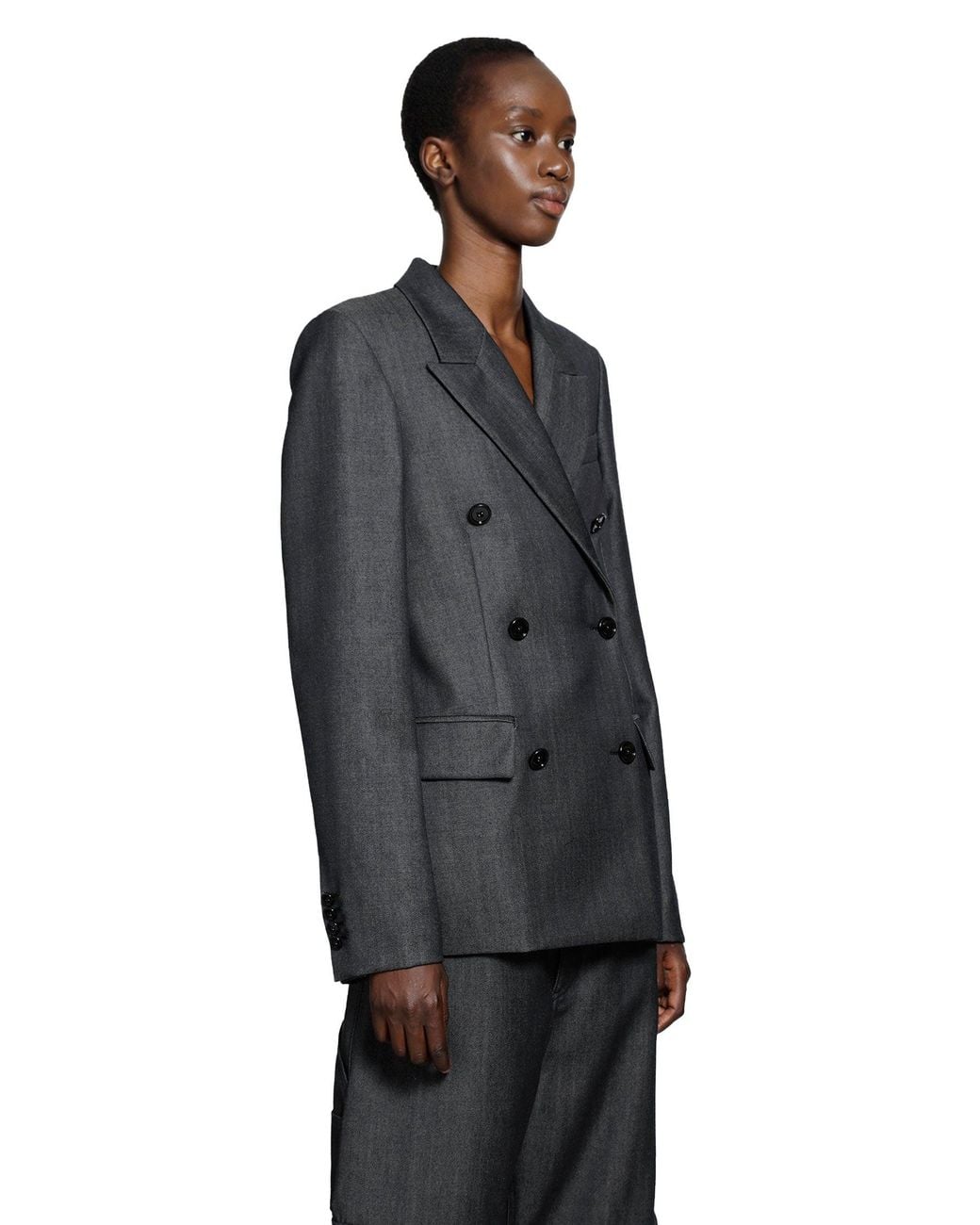 Balenciaga Black Db Tailored Blazer