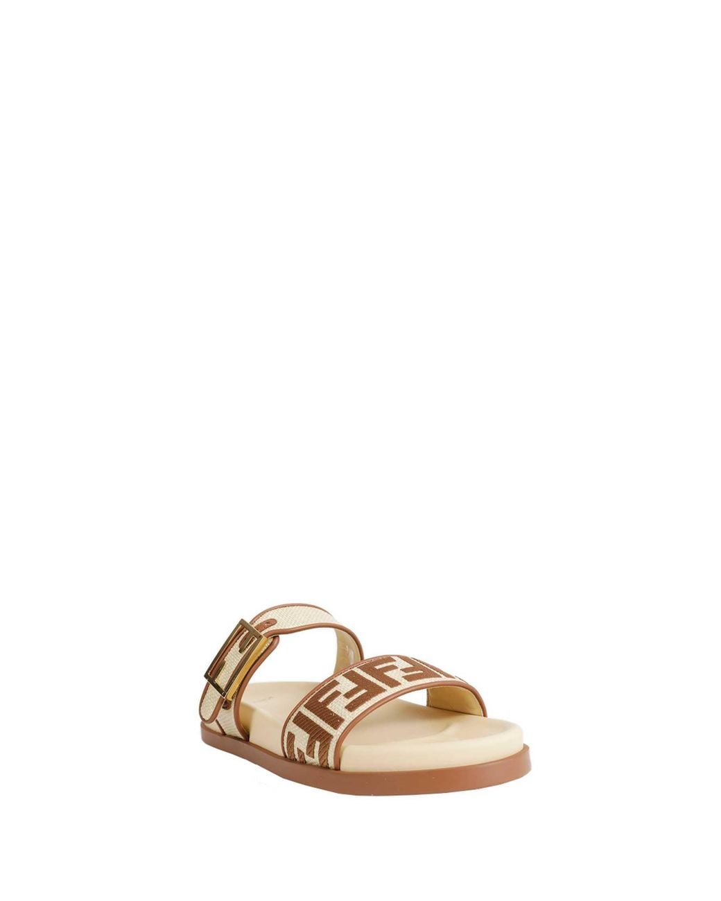 Fendi Metallic Feel Sandals