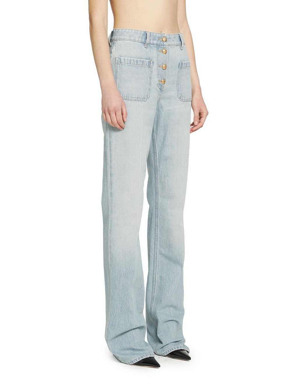 Valentino Blue Straight Leg Jeans