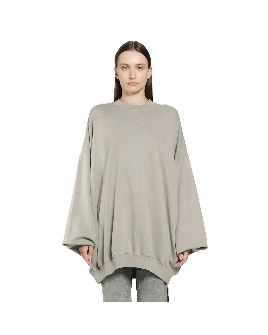 Rick Owens Gray Tower Hun Sweatshirt