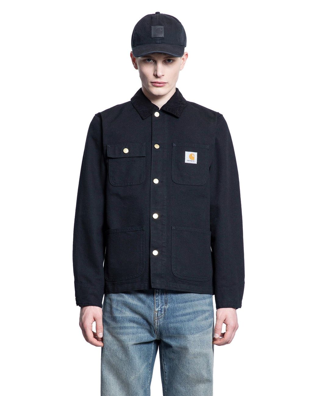 Carhartt Blue Michigan Cotton Jacket for men