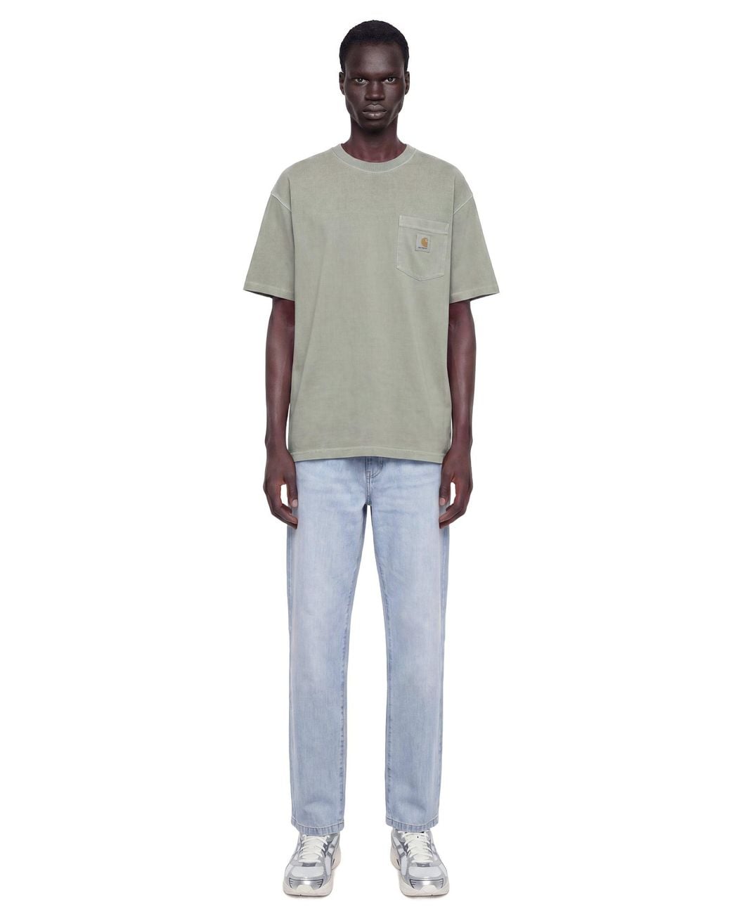 Carhartt Gray Loose Pocket T-Shirt for men