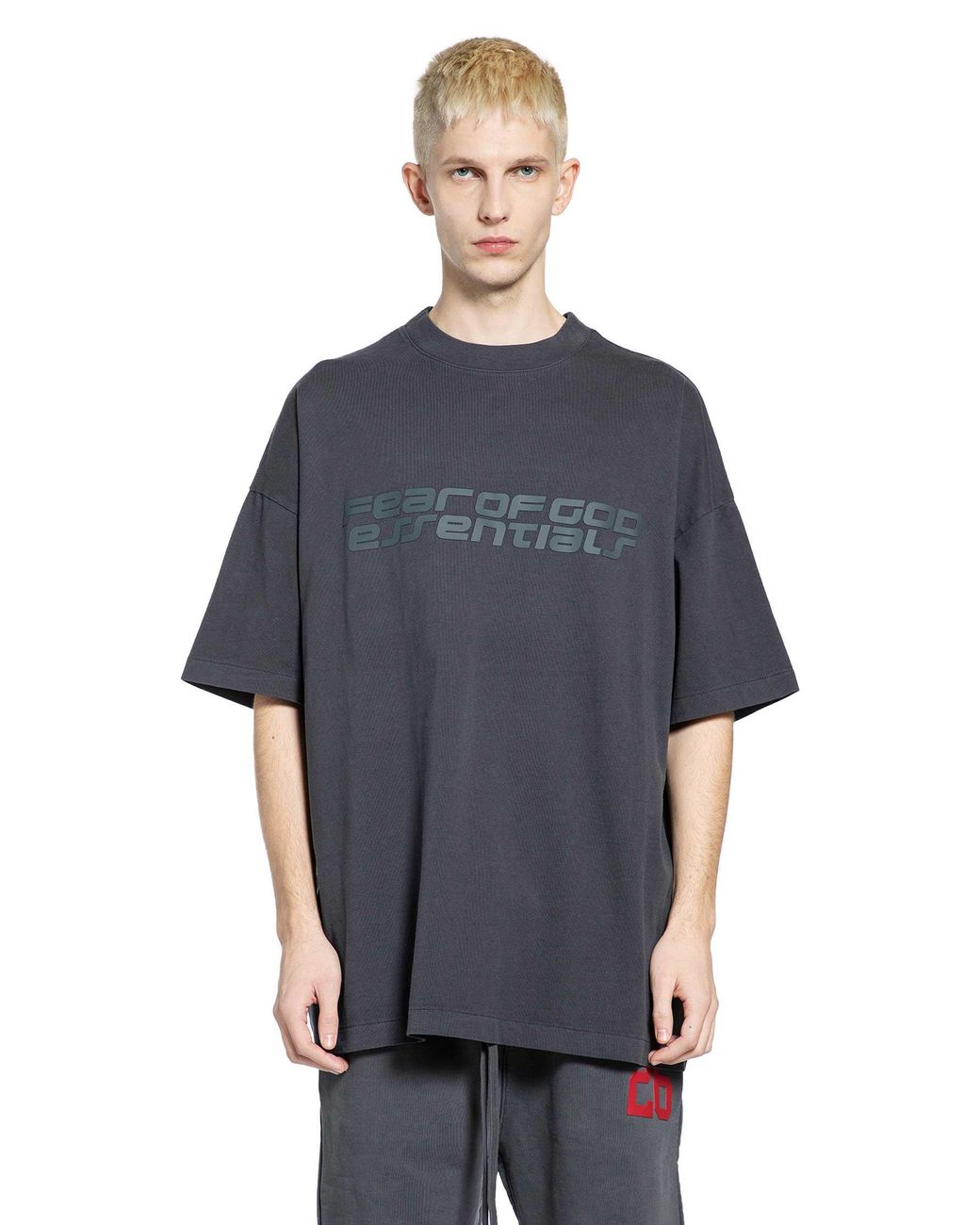 Fear Of God Blue 90's Essentials Short Sleeve T-Shirt for men