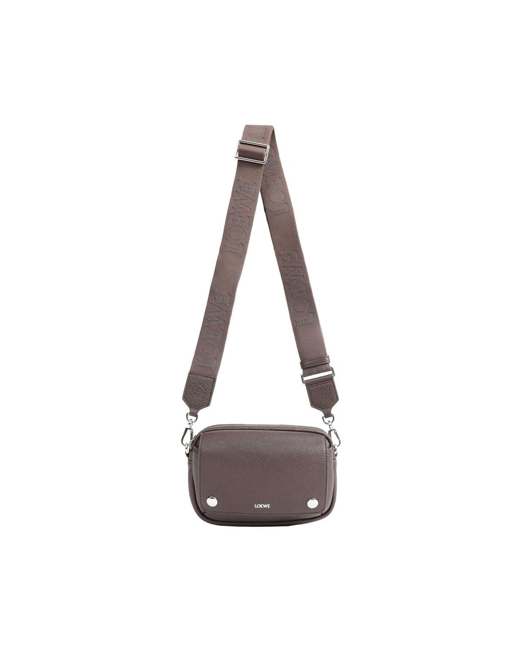 Loewe Brown Small Pebble Messanger Bag for men