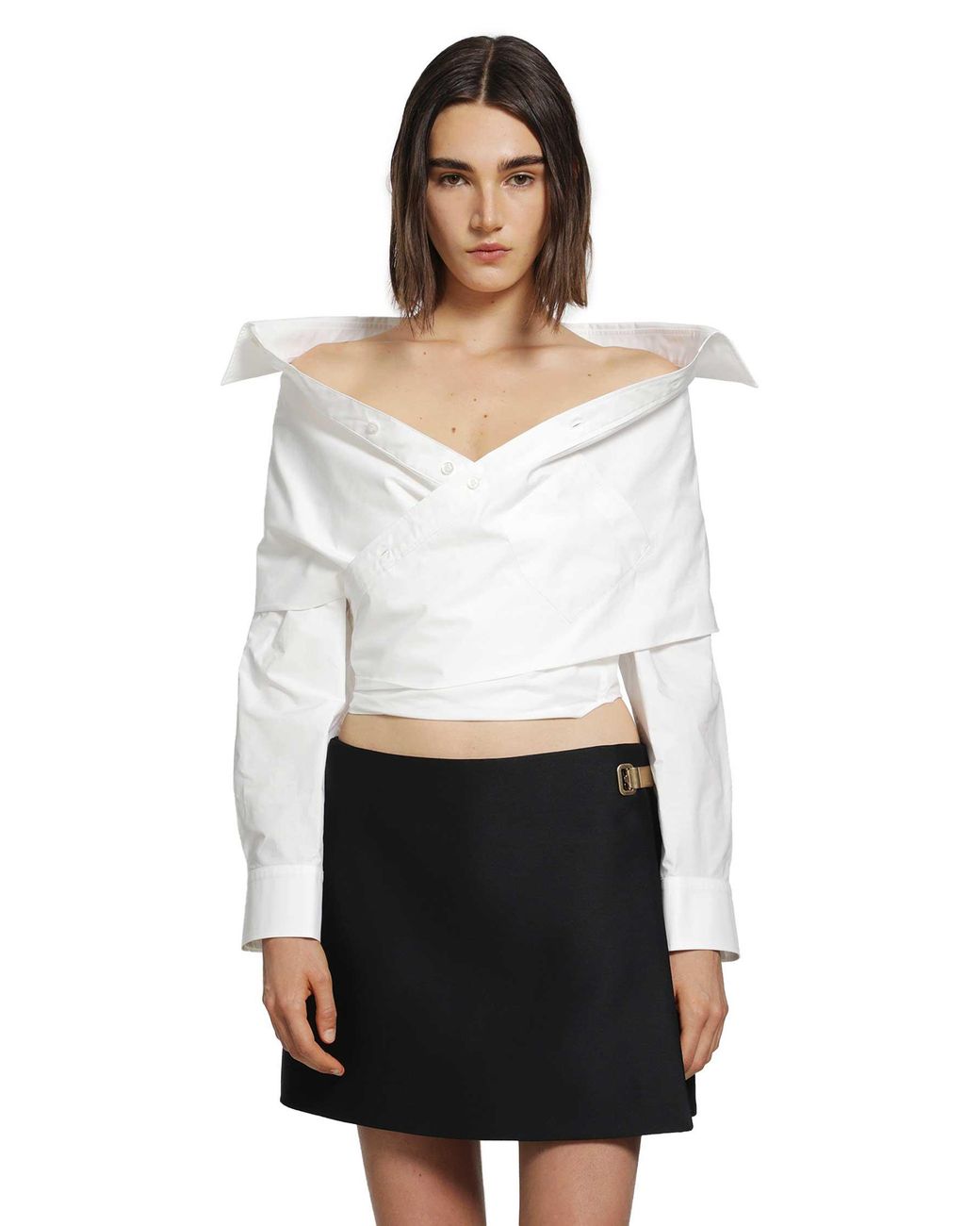 Balenciaga White Wrap Shirt