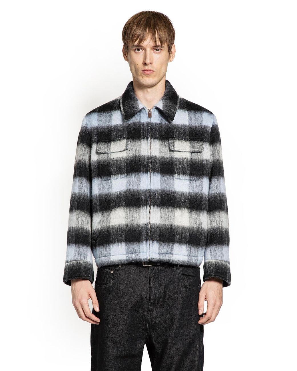 Second Layer Black Jefe Jacket for men