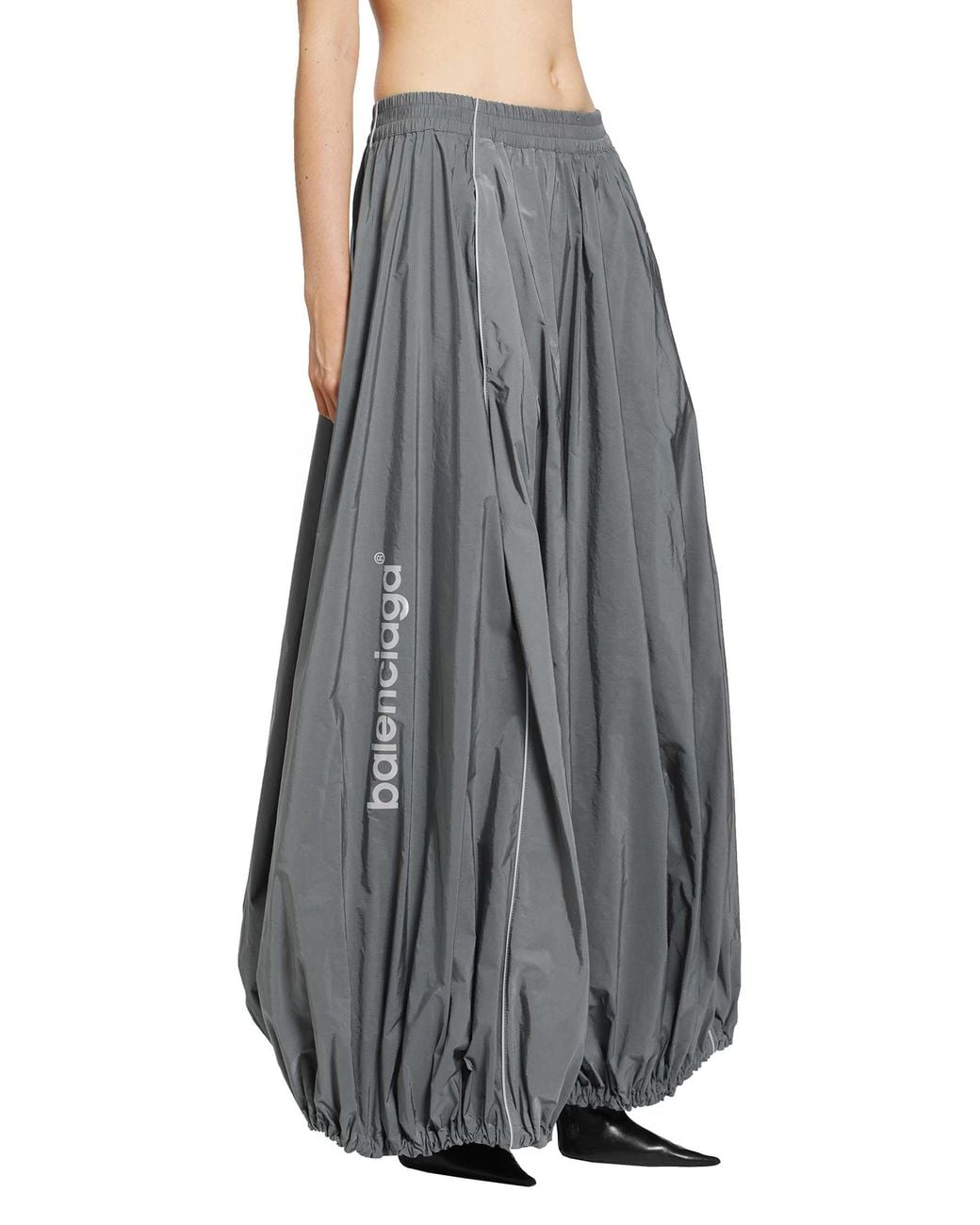 Balenciaga Gray Balloon Track Skirt