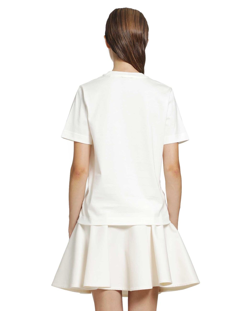 Burberry White Knight Check Cotton T-Shirt