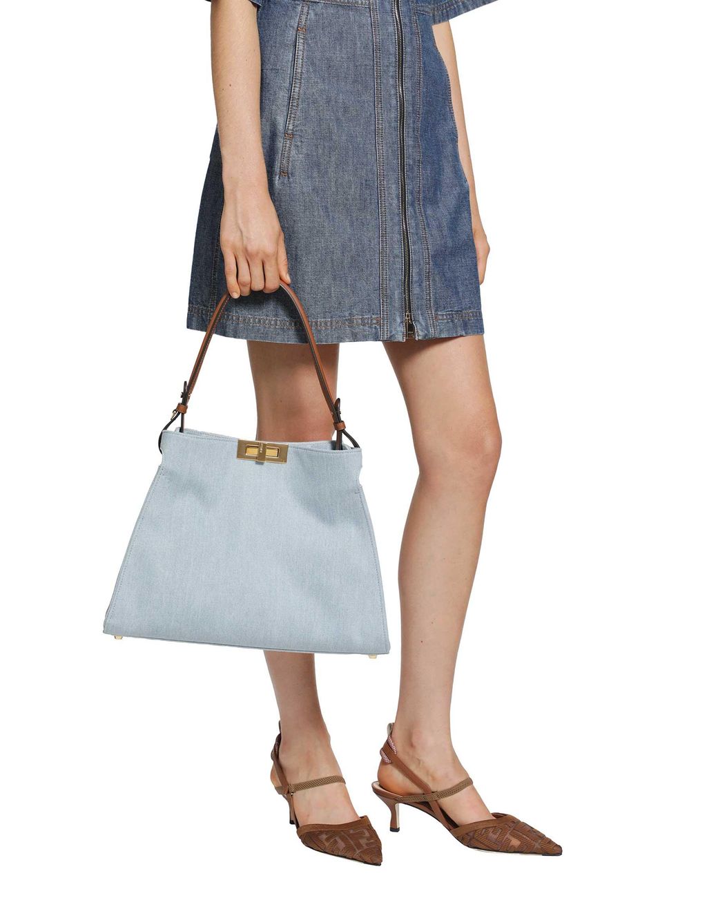 Fendi Blue Way Medium Bag