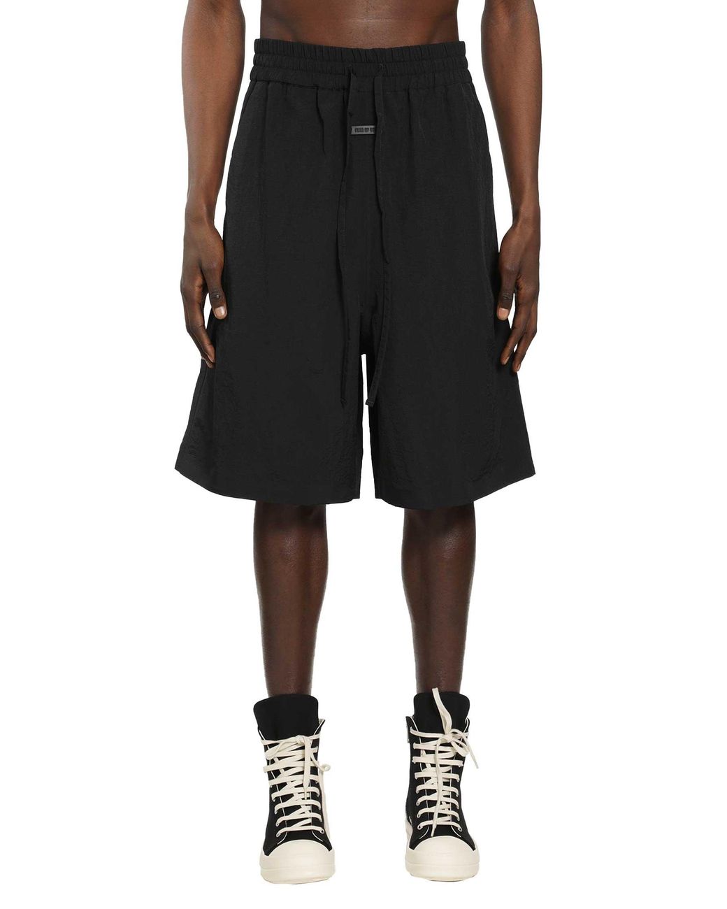 Fear Of God Black Nylon Ripstop Sport Shorts for men