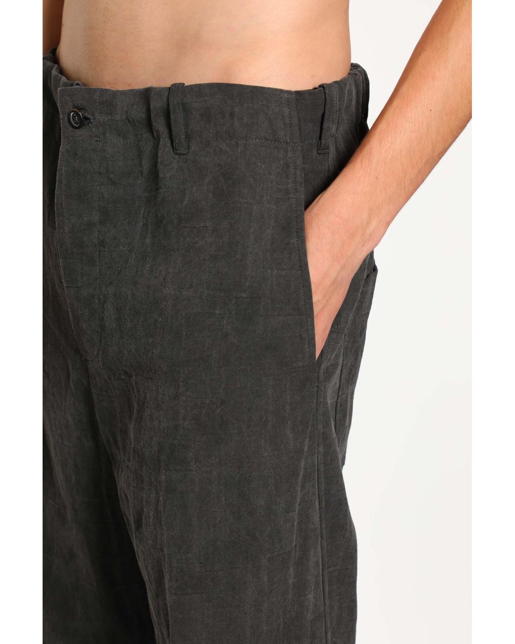 Forme D'expression Gray Arc Pants for men