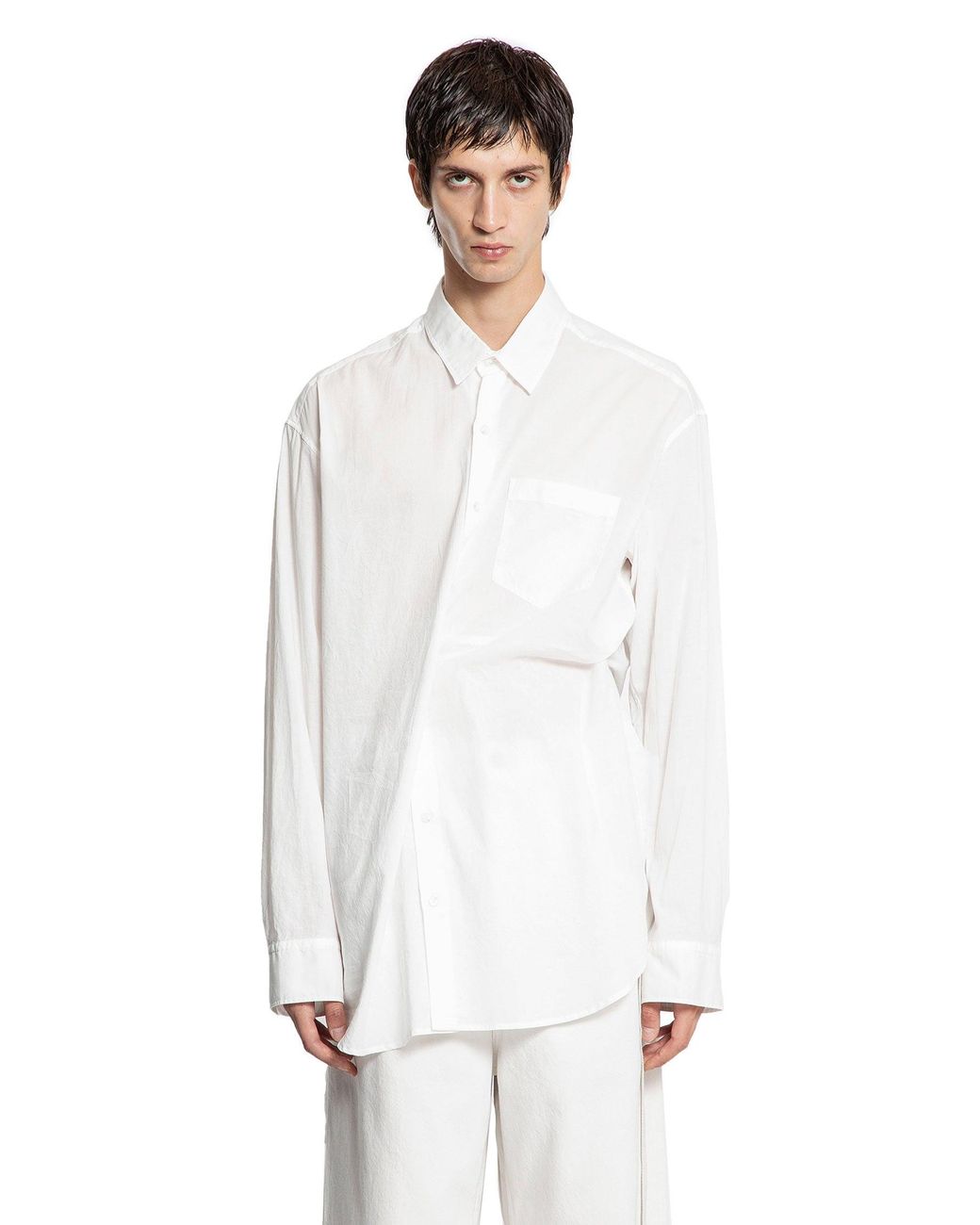 Ann Demeulemeester White Mark High Comfort Pocket Shirt for men