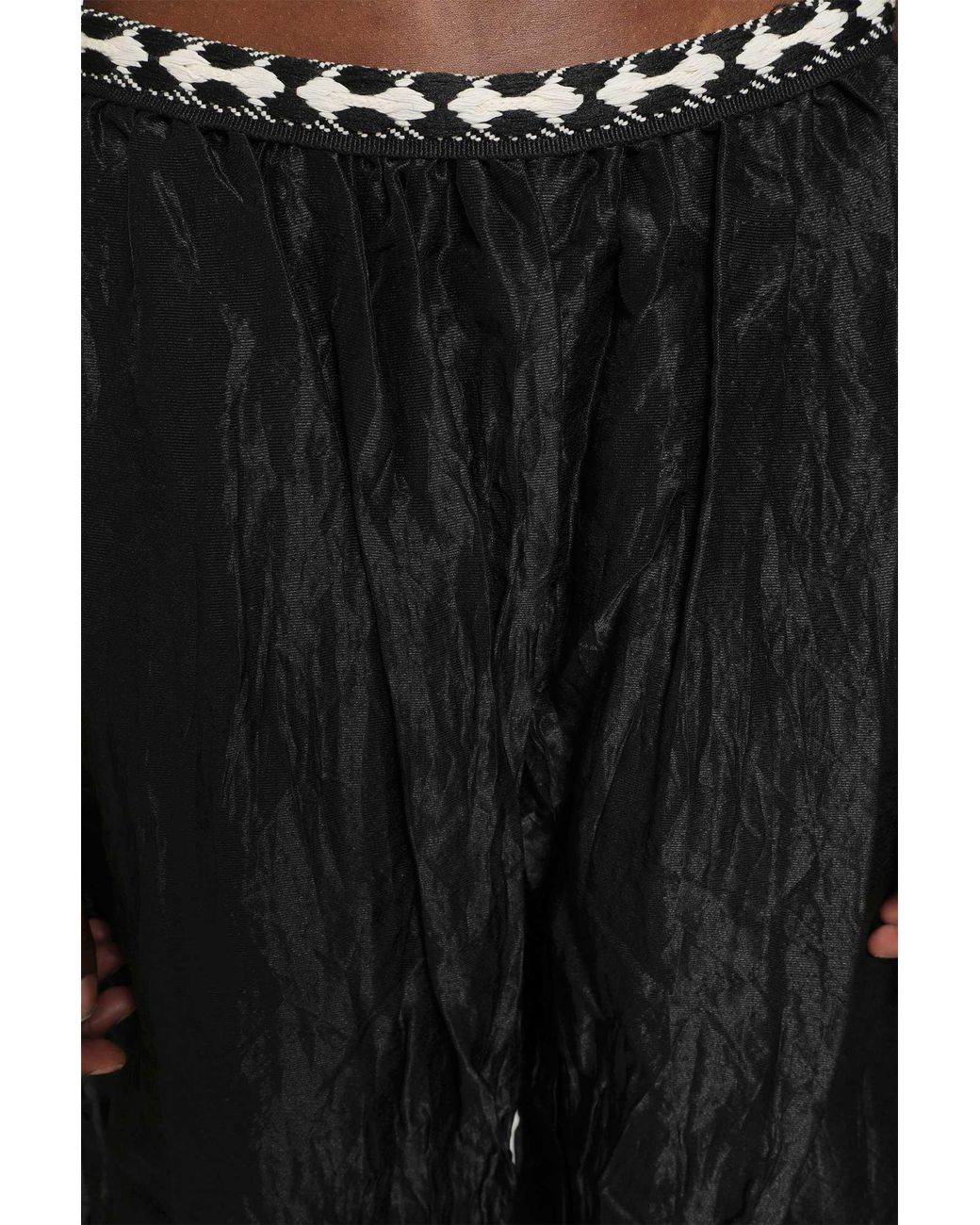 Renli Su Black Gathered Balloon Trousers